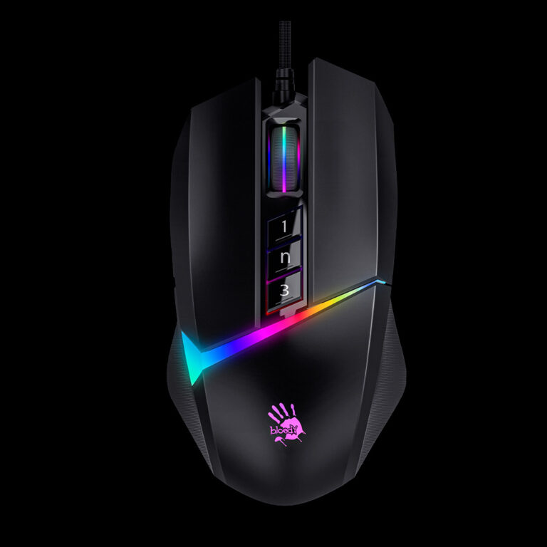 عکس موس Bloody W60 Max مشکی