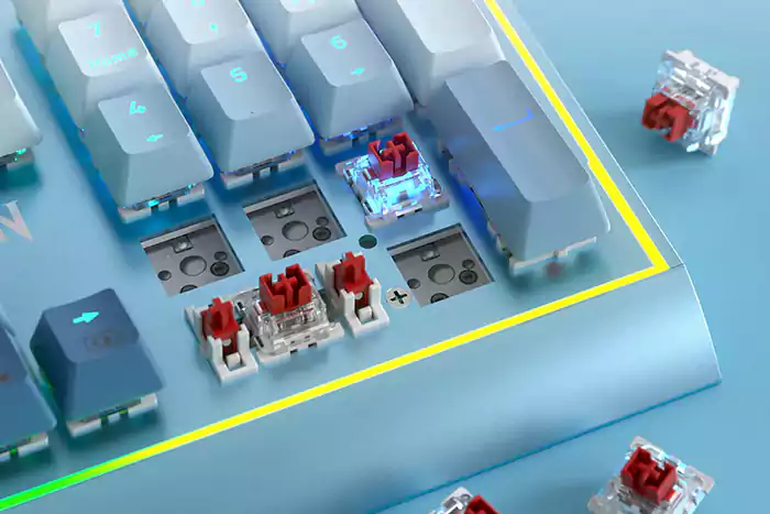کیبورد K654 BlueSiren Red Switch