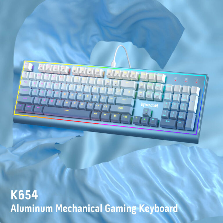 کیبورد K654 BlueSiren Red Switch